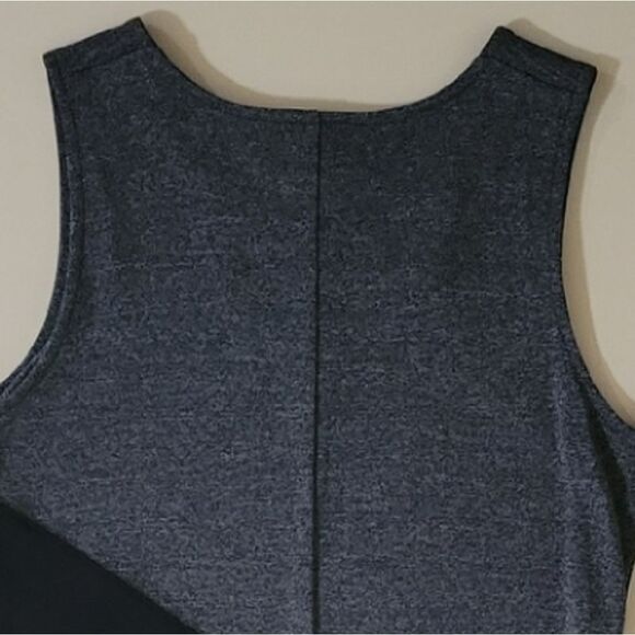 Express Colorblock Black Gray Maxi Length Sleeveless Dress - Picture 8 of 10